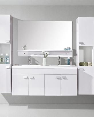 Mobile bagno Doppio Lavabo 120 cm White Elegance