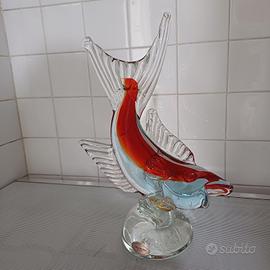 pesce scultura vetro di Murano 