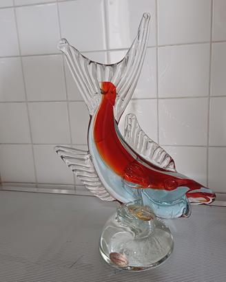 pesce scultura vetro di Murano 