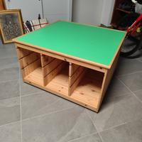 mobile porta giocattoli con rotelle 