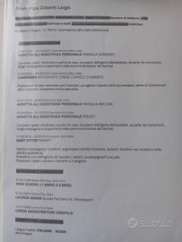 Lavoro domestica oh pulizie