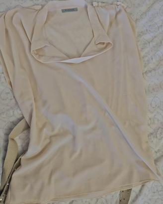 Top Drapé Pinko con cinturino a paiettes