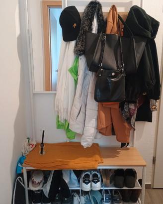 Mobile ingresso appendiabiti/scarpe/specchio