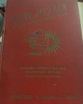 Libro vintage vini d’Italia 1955