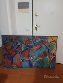 quadro con cornice in legno 