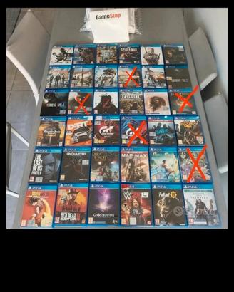 30  GIOCHI PERFETTAMENTE FUNZIONANTI PS4