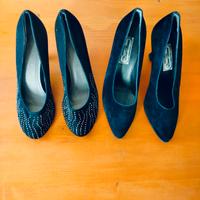 10€ al paio scarpe donna in velluto. n 38 o 39.