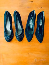 10€ al paio scarpe donna in velluto. n 38 o 39.