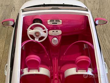 Barbie – Bambola Barbie e Auto Fiat 500, Veicolo Rosa a 4 Posti