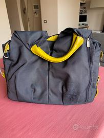 BORSA cambio della Lassig colore denim  e gialla