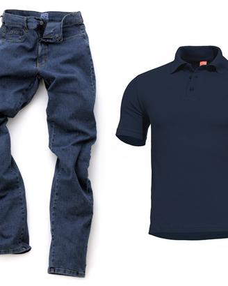 Jeans Uomo WAMPUM + Polo PENTAGON