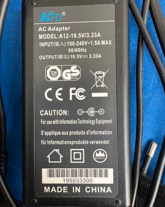 Alimentatore per laptop Dell
