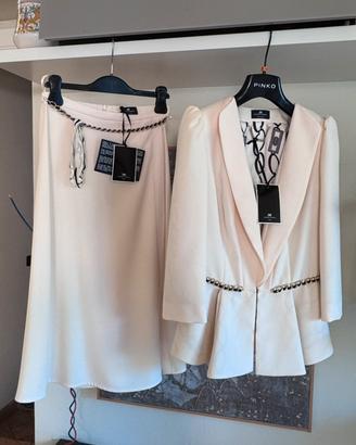 Tailleur giacca +gonna Elisabetta Franchi nuovo .