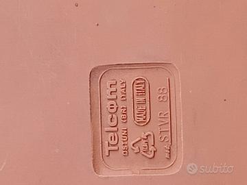 Vaso Telcom in resina + sottovaso