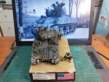 Diorama 1:35 carro armato USA M4 Sherman Anzio