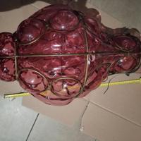 Lampadario a Bolle anni 60' in vetro di Murano 