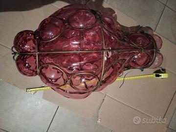 Lampadario a Bolle anni 60' in vetro di Murano 