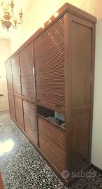 Mobile a serrandina anni 40 rovere 4 ante.