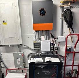 10kw kit fotovoltaico batteria litio 6kw impianto