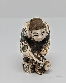 antico netsuke giapponese  meiji