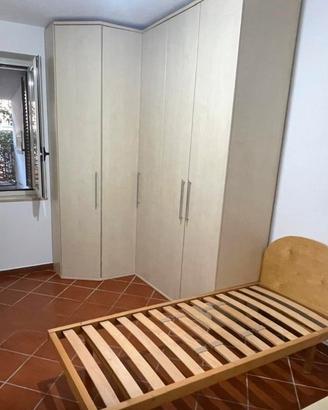 ARMADIO ANGOLARE LEGNO CHIARO