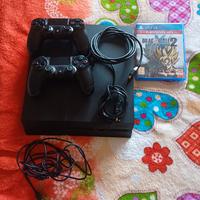 playstation 4 con 2 pad e gioco