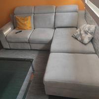 Divano angolare+relax+pouf contenitore 