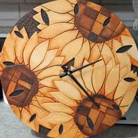 orologio parete legno 