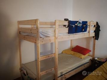 Letto a castello di legno ikea