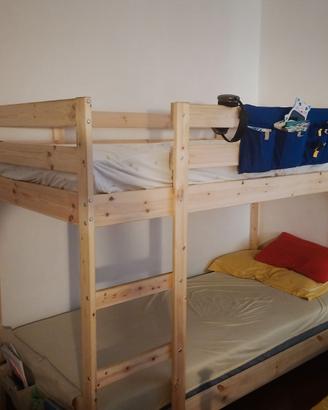 Letto a castello di legno ikea
