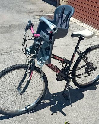 Bici Atala Sunrise 4fun con seggiolino bimbo