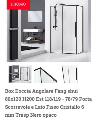 BOX DOCCIA FENG SHUI – NUOVO Finitura Cromo