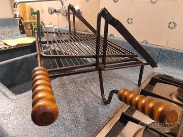 griglia basculante per camino