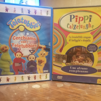 Teletubbies e Pippi Calzelunghe dvd originale