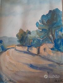 Quadro Olio su cartoncino di Enrico De Cilia