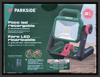 Nuovo!Lampada faro LED batteria Parkside GARANZIA
