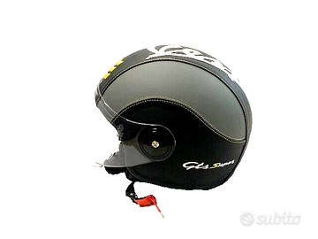 casco rivestito ecopelle vespa gts super grigio ne