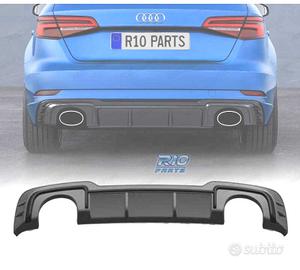 DIFFUSORE AUDI A3 S LINE HATCHBACK 17-20 LOOK RS3