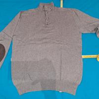 Maglione marrone cotone lana taglia L