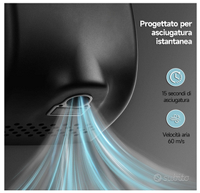 Asciugamani Elettrico ad Aria con Sensore Anydry