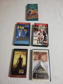 Collezione 5 VHS grandi classici 