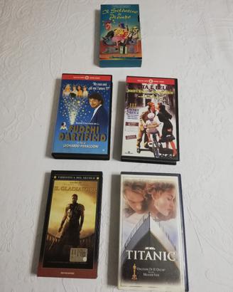 Collezione 5 VHS grandi classici 