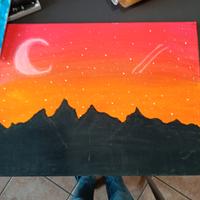 quadro tramonto