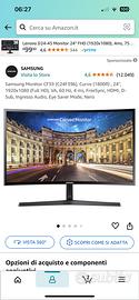 Monitor samsung curvo 24’’