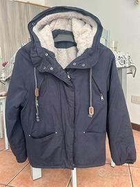 Giubbotto blu OVS con interno in pelo – Taglia S