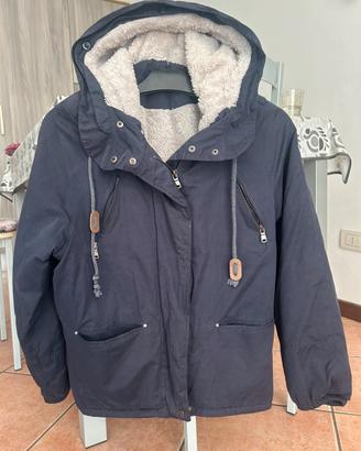 Giubbotto blu OVS con interno in pelo – Taglia S