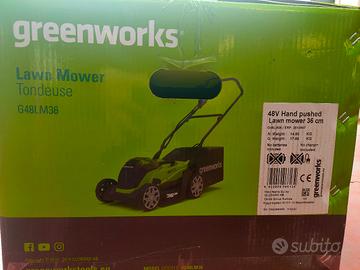 Tagliaerba a batteria nuovo Greenworks G48LM36 48V