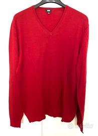 UNIQLO Maglione 100% Merino Scollo a V