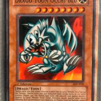 Carta tu-gi-oh Drago bianco occhi blu toon