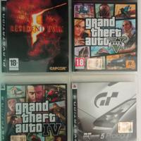 giochi per play station 3  , Resident evil GTA....